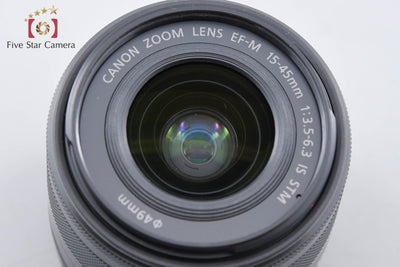 【中古】Canon キヤノン EF-M 15-45mm f/3.5-6.3 IS STM ブラック