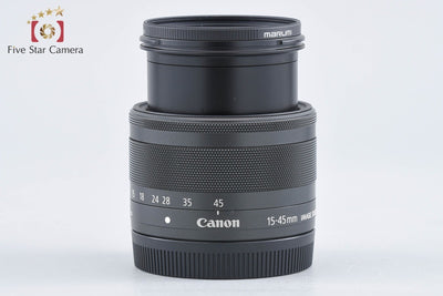 【中古】Canon キヤノン EF-M 15-45mm f/3.5-6.3 IS STM ブラック