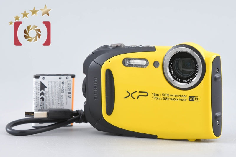 【中古】FUJIFILM 富士フイルム FINEPIX XP80 イエロー コンパクトデジタルカメラ