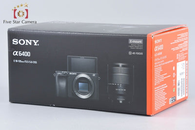 【中古】SONY ソニー α6400 ILCE-6400 ブラック 高倍率ズームレンズキット 元箱付き 多言語対応