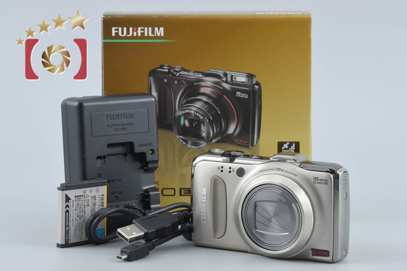 【中古】FUJIFILM 富士フイルム FinePix F550EXR シャンパンゴールド コンパクトデジタルカメラ 元箱付き