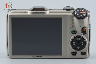 【中古】FUJIFILM 富士フイルム FinePix F550EXR シャンパンゴールド コンパクトデジタルカメラ 元箱付き