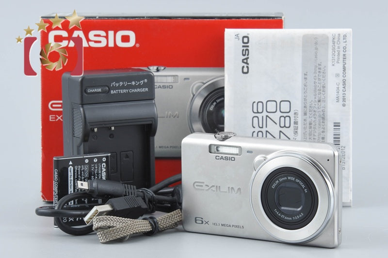 【中古】CASIO カシオ EXILIM EX-Z780 シルバー コンパクトデジタルカメラ 元箱付き