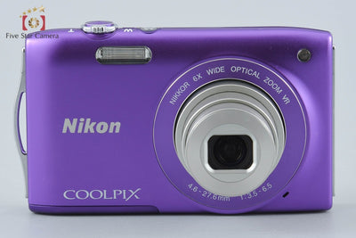 【中古】Nikon ニコン COOLPIX S3300 ラベンダーパープル コンパクトデジタルカメラ