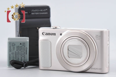 【中古】Canon キヤノン PowerShot SX620 HS ホワイト コンパクトデジタルカメラ