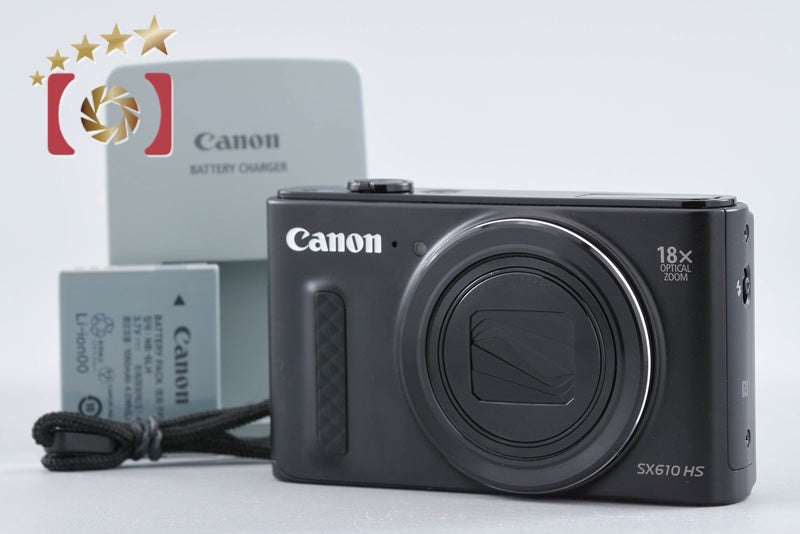 【中古】Canon キヤノン PowerShot SX610 HS ブラック コンパクトデジタルカメラ
