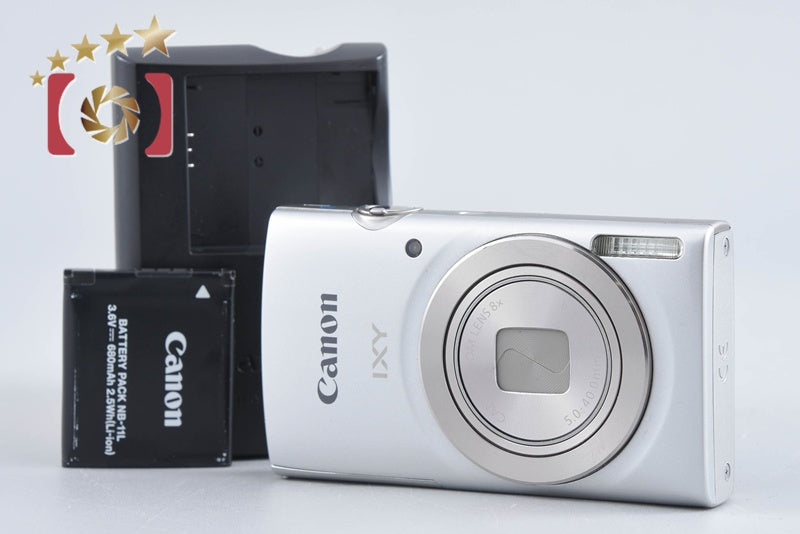 【中古】Canon キヤノン IXY 180 シルバー コンパクトデジタルカメラ
