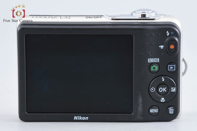 【中古】Nikon ニコン COOLPIX L32 シルバー コンパクトデジタルカメラ