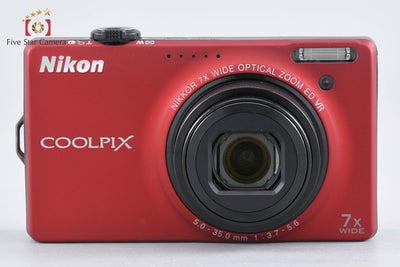 【中古】Nikon ニコン COOLPIX S6000 フラッシュレッド コンパクトデジタルカメラ