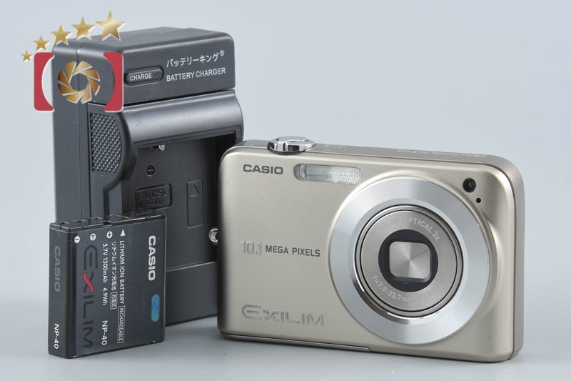【中古】CASIO カシオ EXILIM ZOOM EX-Z1050 ゴールド コンパクトデジタルカメラ