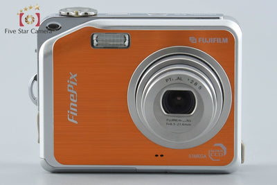 【中古】FUJIFILM 富士フイルム FinePix V10 オレンジ コンパクトデジタルカメラ