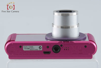 【中古】PENTAX ペンタックス Optio LS465 ルビーピンク コンパクトデジタルカメラ