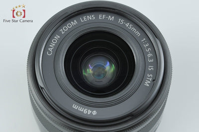 【中古】Canon キヤノン EF-M 15-45mm f/3.5-6.3 IS STM ブラック