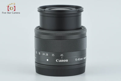 【中古】Canon キヤノン EF-M 15-45mm f/3.5-6.3 IS STM ブラック