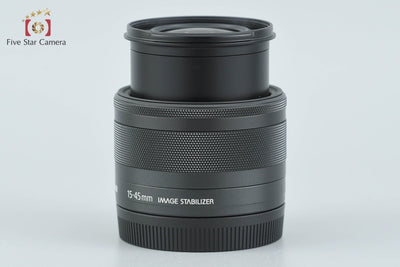 【中古】Canon キヤノン EF-M 15-45mm f/3.5-6.3 IS STM ブラック