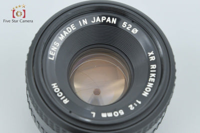 【中古】RICOH リコー XR RIKENON 50mm f/2 L ペンタックスKマウント