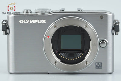 【中古】OLYMPUS オリンパス PEN Lite E-PL3 ダブルズームレンズキット シルバー