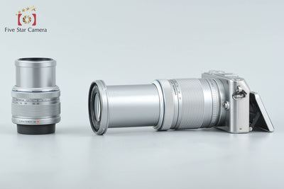 【中古】OLYMPUS オリンパス PEN Lite E-PL3 ダブルズームレンズキット シルバー