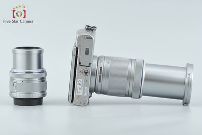 【中古】OLYMPUS オリンパス PEN Lite E-PL3 ダブルズームレンズキット シルバー