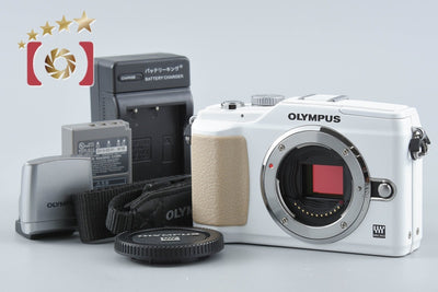 【中古】OLYMPUS オリンパス PEN Lite E-PL2 ホワイト ミラーレス一眼カメラ シャッター回数僅少