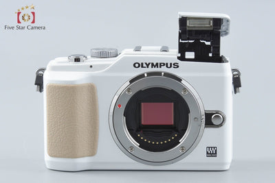 【中古】OLYMPUS オリンパス PEN Lite E-PL2 ホワイト ミラーレス一眼カメラ シャッター回数僅少