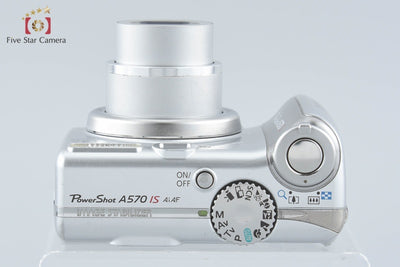 【中古】Canon キヤノン PowerShot A570 IS シルバー コンパクトデジタルカメラ