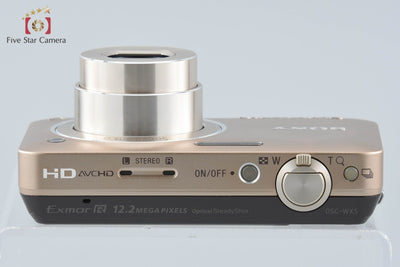 【中古】SONY ソニー Cyber-shot DSC-WX5 ゴールド デジタルスチルカメラ 元箱付き