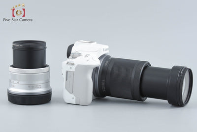 【中古】Canon キヤノン EOS R50 ダブルズームキット ホワイト シャッター回数僅少 元箱付き