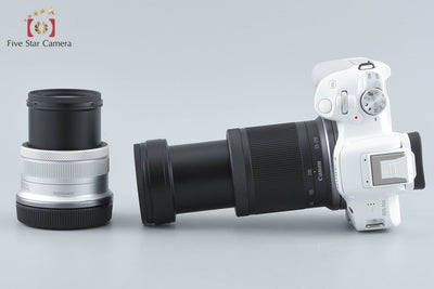 【中古】Canon キヤノン EOS R50 ダブルズームキット ホワイト シャッター回数僅少 元箱付き