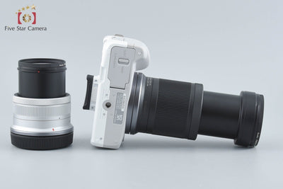 【中古】Canon キヤノン EOS R50 ダブルズームキット ホワイト シャッター回数僅少 元箱付き