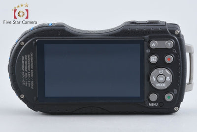 【中古】RICOH リコー PENTAX ペンタックス WG-3 ホワイト・ブルー 防水アクションカメラ シャッター回数僅少