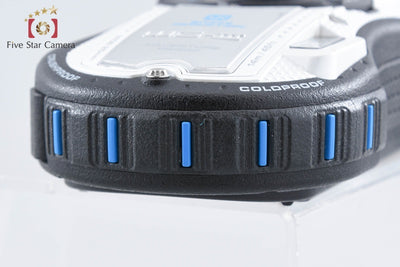 【中古】RICOH リコー PENTAX ペンタックス WG-3 ホワイト・ブルー 防水アクションカメラ シャッター回数僅少