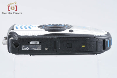 【中古】RICOH リコー PENTAX ペンタックス WG-3 ホワイト・ブルー 防水アクションカメラ シャッター回数僅少