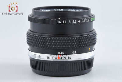 【中古】OLYMPUS オリンパス ZUIKO AUTO-S 50mm f/1.8