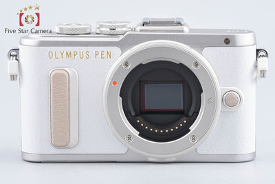 【中古】OLYMPUS オリンパス PEN E-PL8 EZ ダブルズームキット ホワイト シャッター回数僅少 元箱付き