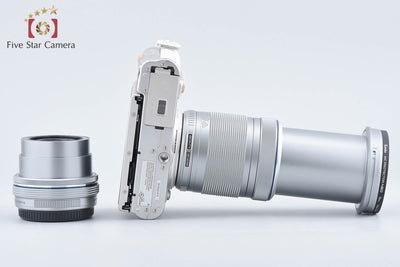【中古】OLYMPUS オリンパス PEN E-PL8 EZ ダブルズームキット ホワイト シャッター回数僅少 元箱付き