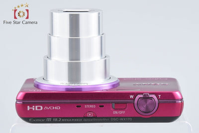 【中古】SONY ソニー Cyber-shot DSC-WX170 ピンク コンパクトデジタルカメラ 元箱付き