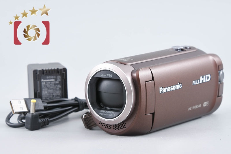 Panasonic ビデオカメラ HC-W585M ブラウン 中古】Panasonic パナソニック HC-W585M ブラウン ビデオカメラ – Five