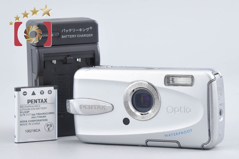 【中古】PENTAX ペンタックス Optio W30 シルバー 防水デジタルカメラ