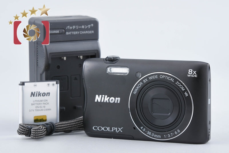【中古】Nikon ニコン COOLPIX S3700 ブラック コンパクトデジタルカメラ