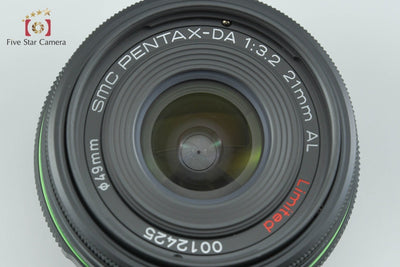 【中古】PENTAX ペンタックス SMC DA 21mm f/3.2 AL Limited ブラック