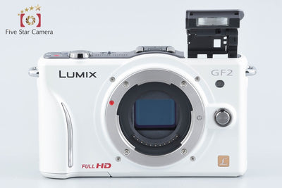 【中古】Panasonic パナソニック LUMIX DMC-GF2 ホワイト + G VARIO 14-42mm f/3.5-5.6 ASPH. MEGA O.I.S. H-FS014042 シャッター回数僅少