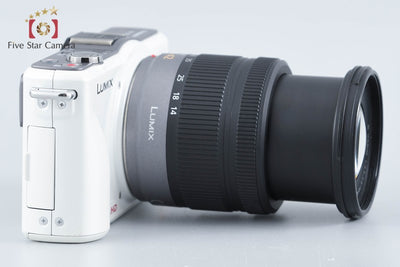 【中古】Panasonic パナソニック LUMIX DMC-GF2 ホワイト + G VARIO 14-42mm f/3.5-5.6 ASPH. MEGA O.I.S. H-FS014042 シャッター回数僅少
