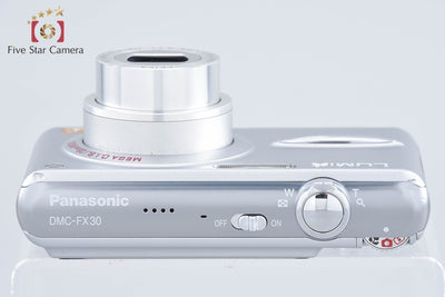 【中古】Panasonic パナソニック LUMIX DMC-FX30 プレシャスシルバー コンパクトデジタルカメラ 元箱付き