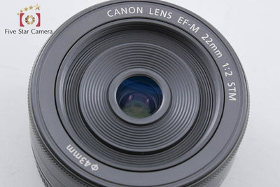 【中古】Canon キヤノン EF-M 22mm f/2 STM ブラック