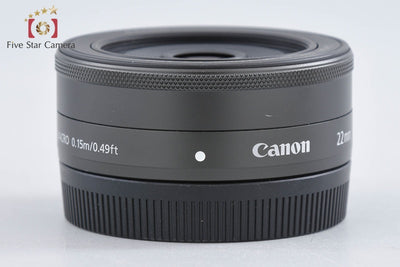 【中古】Canon キヤノン EF-M 22mm f/2 STM ブラック