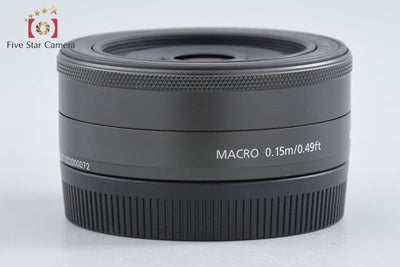 【中古】Canon キヤノン EF-M 22mm f/2 STM ブラック