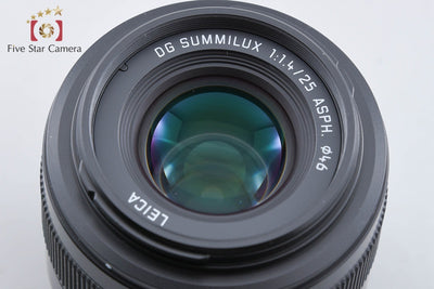 【中古】Panasonic パナソニック LUMIX LEICA DG SUMMILUX 25mm f/1.4 ASPH. H-XA025