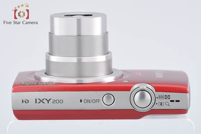 【中古】Canon キヤノン IXY 200 レッド コンパクトデジタルカメラ