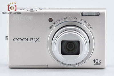 【中古】Nikon ニコン COOLPIX S6200 プラチナシルバー コンパクトデジタルカメラ